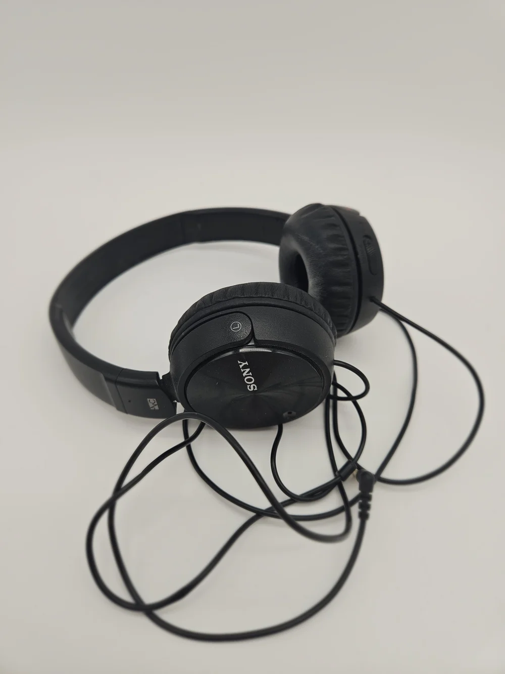 Sony Black On-Ear Wired Headphones with Foldable Design